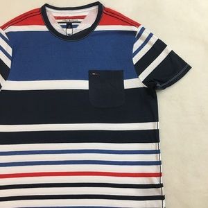 Tommy Hilfiger vtg inspired striped t shirt NWT